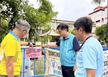漾新聞|小犬颱風來勢洶洶 謝文斌巡查校園籲各校加強相關防颱整備