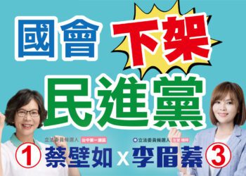漾新聞|蔡璧如合體李眉蓁鍾易仲車隊掃街 國會下架橡皮圖章民進黨