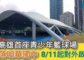 影／北高雄首座青少年籃球基地座落明華國中8/11起對外啟用／漾新聞