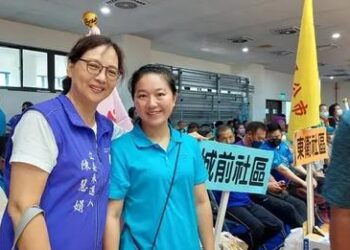 澎湖立委參選人陳慧娟參加 社區全民運動會與民眾同樂