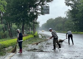 杜蘇芮颱風過後，金門縣軍民全力動員環境災後復原