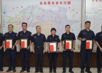 嘉義縣警察局表揚「為民服務優良員警」7件7人