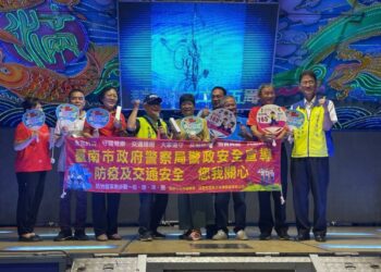 佳里龍安巡守隊25週年慶熱鬧登場，佳里分局長到場交安及廉政宣導 。