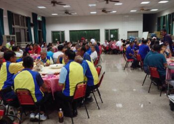 七股大埕巡守隊25週年慶熱鬧登場，佳里分局長蘇政敏到場交安及廉政宣導 。