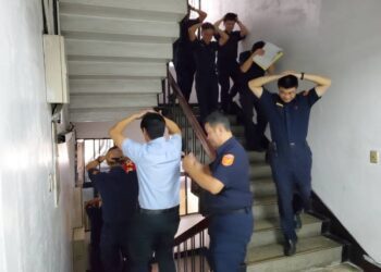 響應「國家防災日」 基警實施地震避難演練  盼落實防災意識