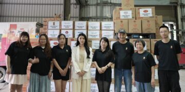 最美營養師攜手 逢國逢海食品 創新集團 企業送暖 百箱物資挺花蓮