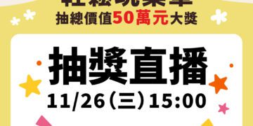 82份豪禮大放送「尋Way花路」11/26 15:00線上開獎 獎項總價值飆破50萬