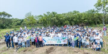承諾到實踐 科定企業攜手近250位同仁種下台灣原生樹種