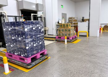 電商競爭從促銷延伸到物流能力 momo北區物流中心導入AMR智慧搬運系統