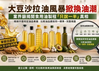 大豆沙拉油風波掀換油潮 業界籲揭開食用油製程「只說一半」的真相