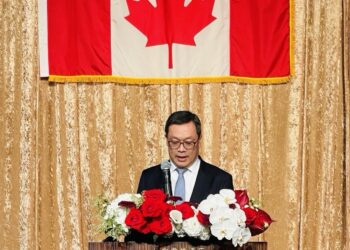 外交部政務次長陳明祺出席加拿大駐台北貿易辦事處成立40週年慶祝酒會，回顧台加友誼並展望未來新局
