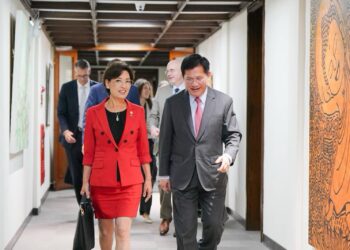 外交部長林佳龍設宴歡迎聯邦眾院外交委員會「亞太」小組主席金映玉所率訪問團
