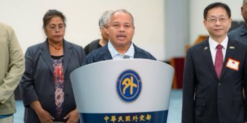 帛琉共和國副總統兼衛生部長歐宜樓率團訪台,出席世界災害管理聯盟開幕,深化台帛災害防救合作 帛琉共和國副總統兼衛生部長歐宜樓率團訪台,出席世界災害管理聯盟開幕,深化台帛災害防救合作