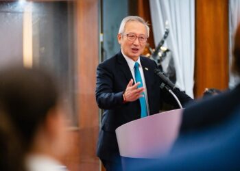 外交部政務次長吳志中主持「歐洲重要價值夥伴計畫」歐洲官員團歡迎酒會