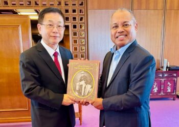 外交部常務次長葛葆萱以午宴歡迎友邦帛琉共和國副總統兼衛生部長歐宜樓訪台