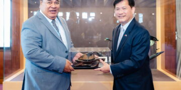 吐瓦魯國外交、勞工及貿易部長帕納巴率團訪台，深化台吐友好合作及氣候韌性夥伴關係