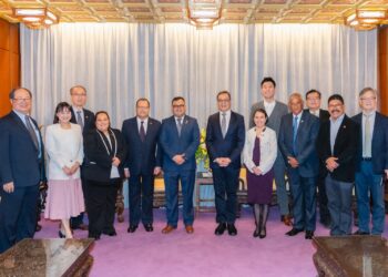 外交部政務次長陳明祺午宴歡迎瓜地馬拉交通部次長蘇利亞諾率團來台參加「2026智慧城市暨淨零城市展」