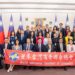 外交部長林佳龍歡迎「第32屆世界台灣商會聯合總會回國訪問團」，盼攜手全球台商推動總合外交與榮邦計畫