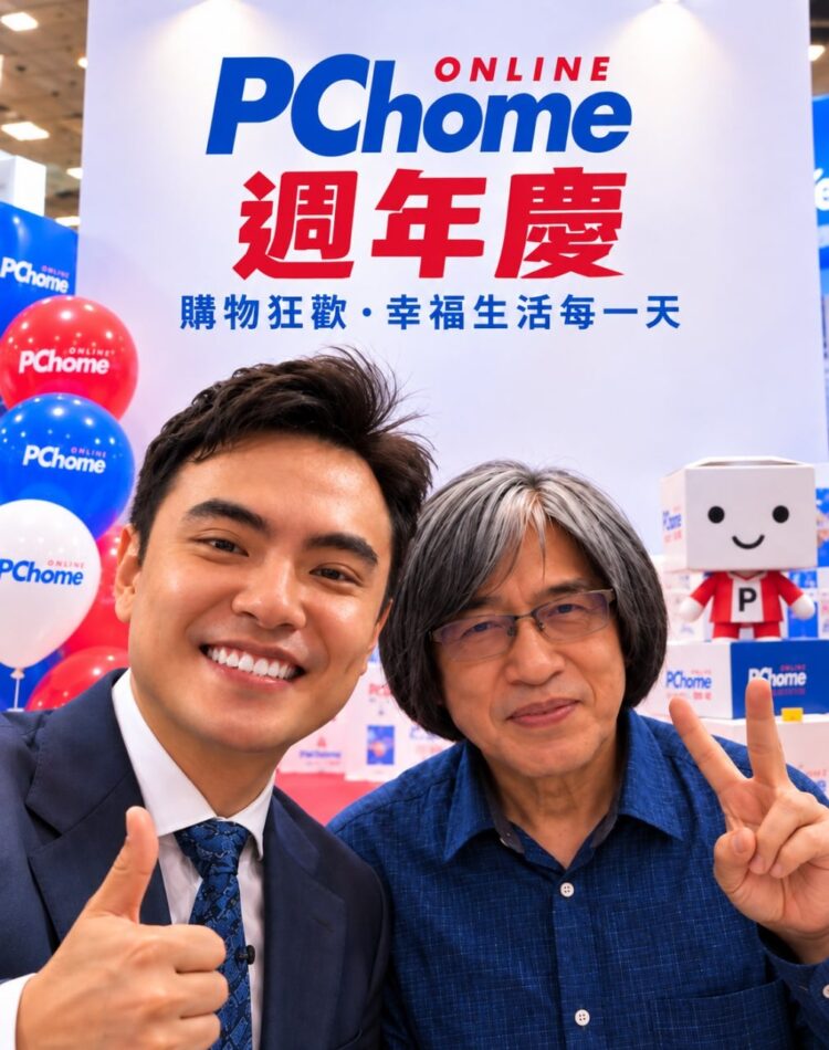張齊興受邀PChome周年慶　終於見到偶像詹宏志　從一張合影看見電商下一步