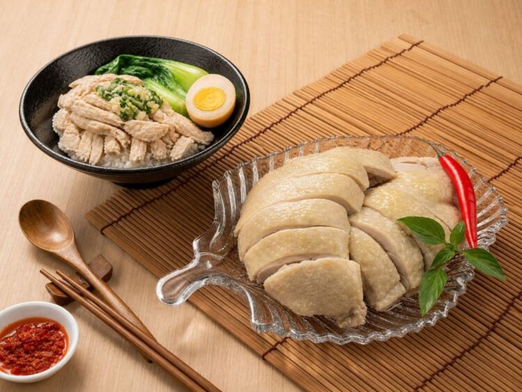 湖口民生街雞肉佐上香濃滷汁成為招牌 蔗香臘肉鳳梨炒飯呈現特殊煙燻果香 湖口民生街雞肉佐上香濃滷汁成為招牌 蔗香臘肉鳳梨炒飯呈現特殊煙燻果香