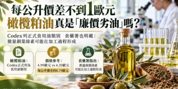 破除食用油迷思 橄欖粕油符國際規範屬合法食用油 食藥署揭「銅葉綠素」檢驗判讀關鍵