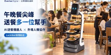 午晚餐尖峰最缺人 AI送餐機器人協助餐廳提高外場效率