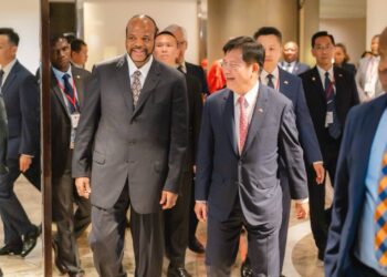 外交部長林佳龍晚宴歡迎史瓦帝尼王國國王恩史瓦帝三世率團訪台