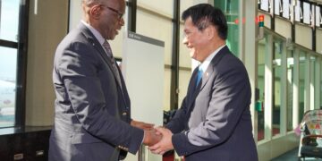外交部長林佳龍伉儷午宴歡迎聖露西亞總理皮耶閣下訪問團
