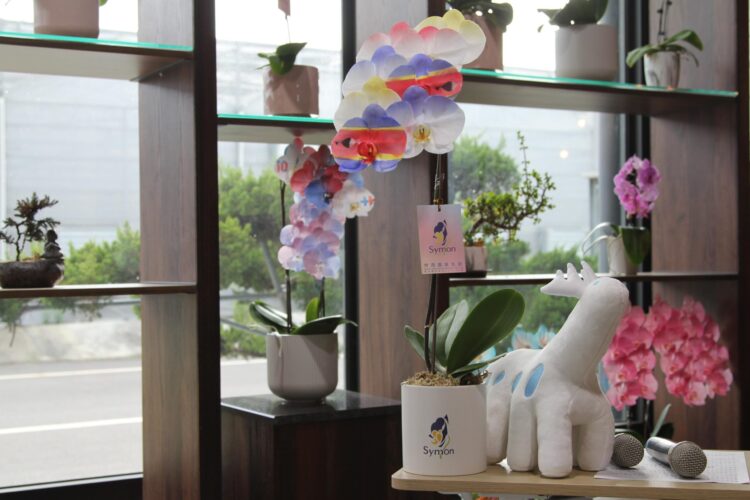 臺灣蘭花綻放史瓦帝尼王國國旗 奈米噴染技術獲得史國國王讚賞 臺灣蘭花綻放史瓦帝尼王國國旗 奈米噴染技術獲得史國國王讚賞