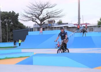 太平洋公園極限運動場屋頂薄膜即將新建！徐榛蔚率縣府團隊爭取中央經費挹注近五千萬