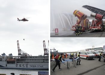 居安思危！「112年度台北港海難災害防救演習」登場 各種場面逼真上演！