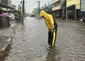 台南安南颱風淹水市府增閘門防倒灌