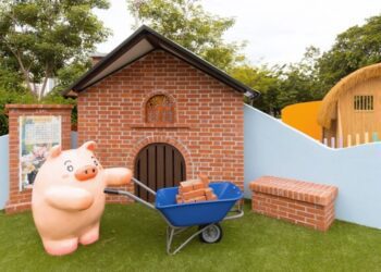 蓮潭新亮點 三隻小豬帶你走入童話世界