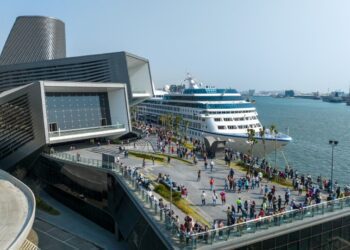 高雄港旅運中心戶外空間9/19起開放參觀3F「海韻藝術廣場」可望成為港區打卡新熱點