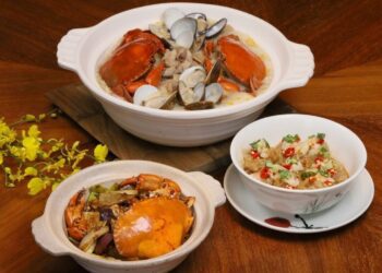 高雄萬豪酒店秋蟹盛宴皇豪中餐廳、京翠港式飲茶肥美蟹肉蟹膏上桌  鮮香撲鼻大快朵頤