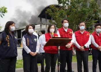 明揚大火消防員殉職 蔡英文總統、陳建仁院長南下關心