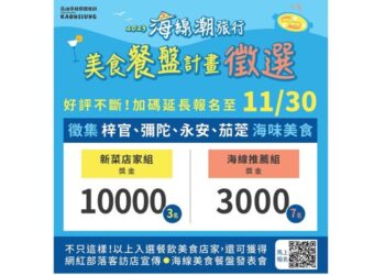海線美食餐盤計畫報名延長至11/30   號召在地店家參賽拿獎金