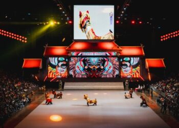 2023高雄戲獅甲嗨翻高雄巨蛋  30多組藝陣匯演 觀眾直呼過癮 國際對決 獅王大戰明天登場