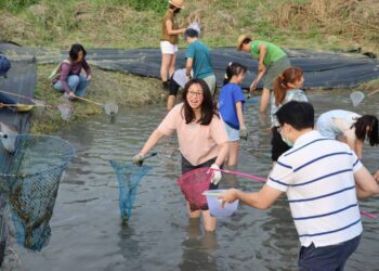屏東農再社區餐桌饗宴 里港潮厝泰國蝦池畔餐桌壓軸登場 　