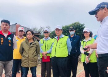 府會考察第三漁港、篤十行村、觀音亭及媽祖園區等重大建設，陳光復期盼帶動澎湖旅遊向前進