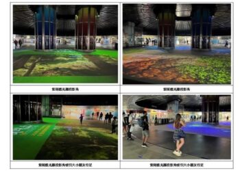 紫蝶光雕投影秀 捷運中央公園及美麗島站盛大登場