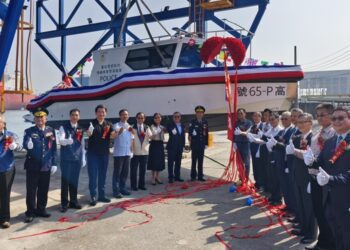 新造警艇高P65號啟用 正式加入海域安全維護工作
