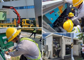 廠商拚經濟！台電拚歲修！高雄區處2天百人次完成南科高雄園區設備點檢、汰換