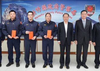 警政署長黃明昭訪視竹縣警 視導選舉安全維護及查賄制暴工作