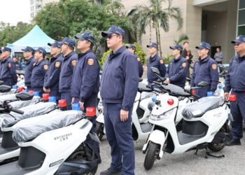 台南電動警用巡邏機車更新啟用