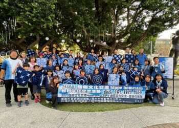 中市藍染手作獲好評！ 美、日國際交流團體驗在地文化