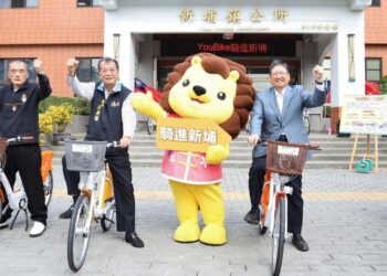 Youbike前進新埔　楊文科現勘鎮公所站點    另陸續增設竹北45處站點