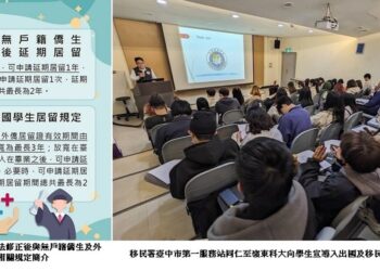 守護學生權益及荷包 移民署與嶺東科大合辦學生校園座談會