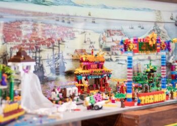 台南大員酒店大廳吹童趣風