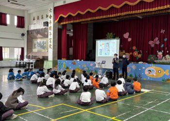 嘉義縣中埔警察局至頂六國小校園反詐教學、婦幼安全宣導